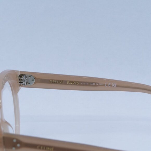 🕶️ New Celine CL50093I 072 Eyeglasses - Shiny Milky Pink Frame - Picture 5 of 10